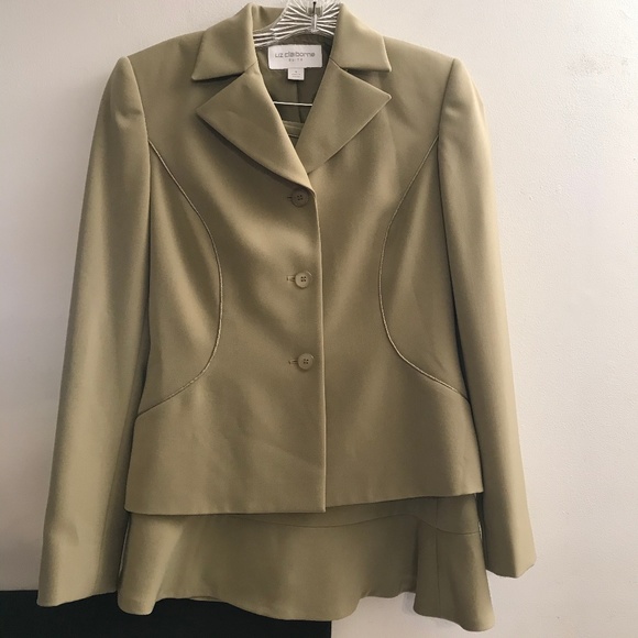 Liz Claiborne 2 PC Jacket and Skirt Suit Sz 4 - Picture 1 of 4